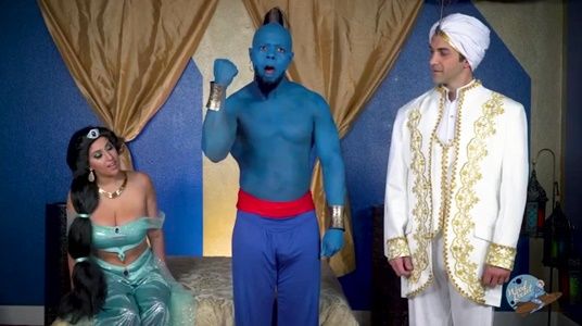 Современный порно Алладин с русским переводом